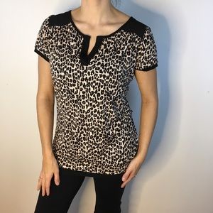 Next Leopard Print Top UK Size 10 USA Medium